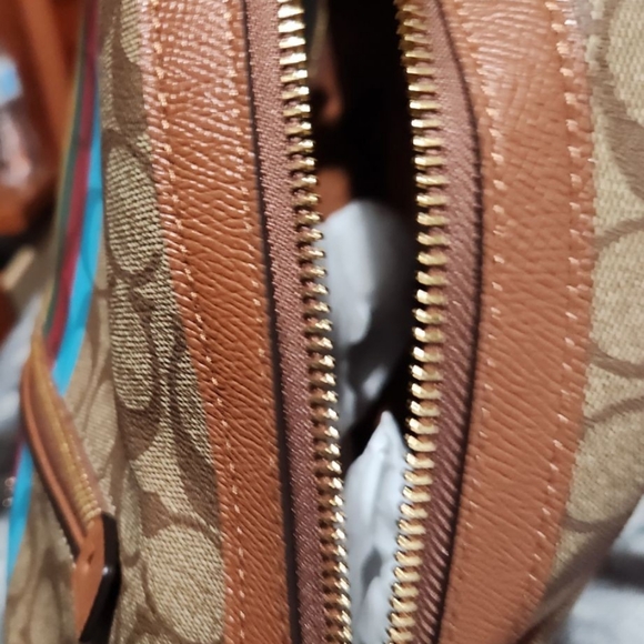 COACH Kenley Backpack In Signature Canvas With Stripe - Picture 4 of 5